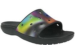 Crocs Classic Slide Tie-Dye Graphics черные