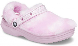 Crocs Classic Fur Sure Утепленные Розовые